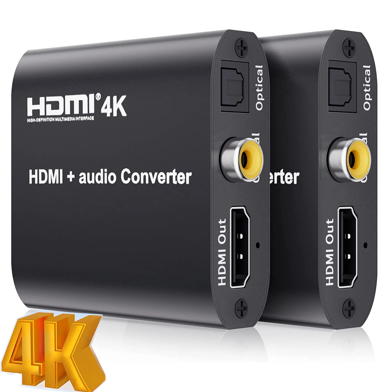 

UHD 4K HDMI audio extractor splitter HDMI to toslink Spdif coaxial audio converter HDMI to HDMI+digital audio for HDTV Monitor