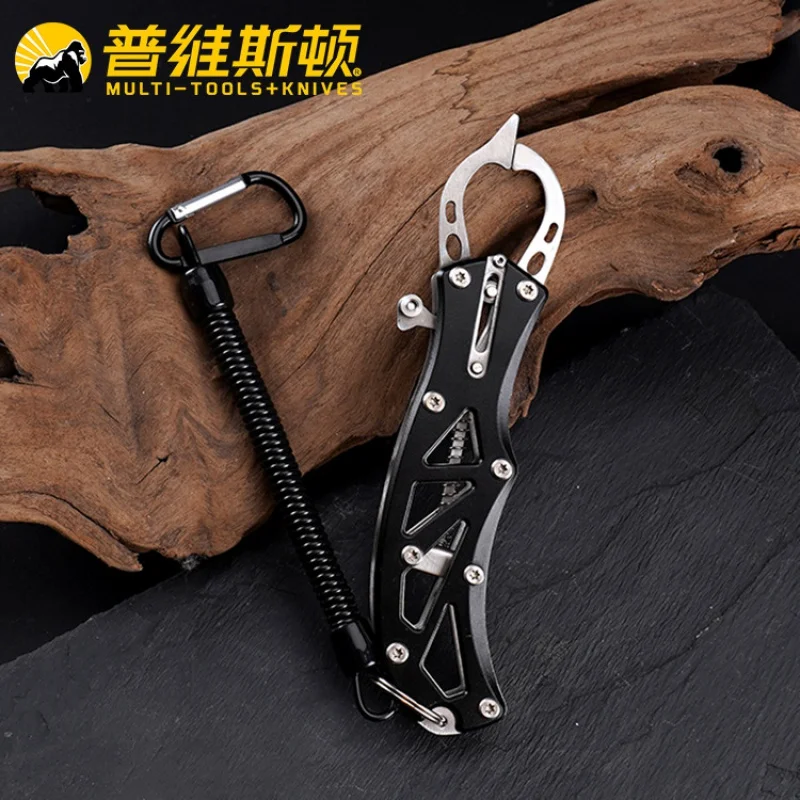 

2022 New Stainless Steel Fishing Clamp Fish Lip Grip Fish Catcher Aluminum Alloy Creative Fish Grip Fishing Tackle