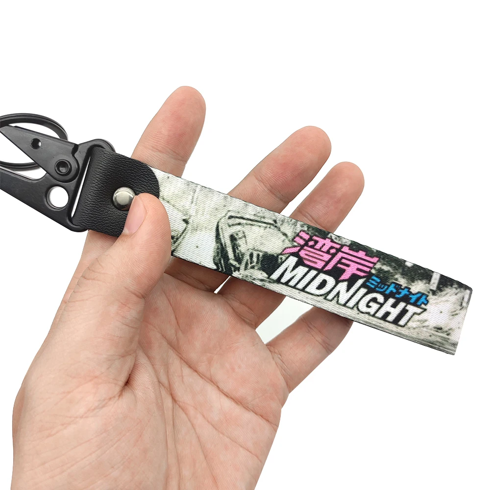 

Брелок JDM, брелок Initial D Fujiwara Tofu Shop, тканевые брелки AE86, шнурок, держатель для ключей, автомобильный мотоцикл, пружинный зажим, аксессуары