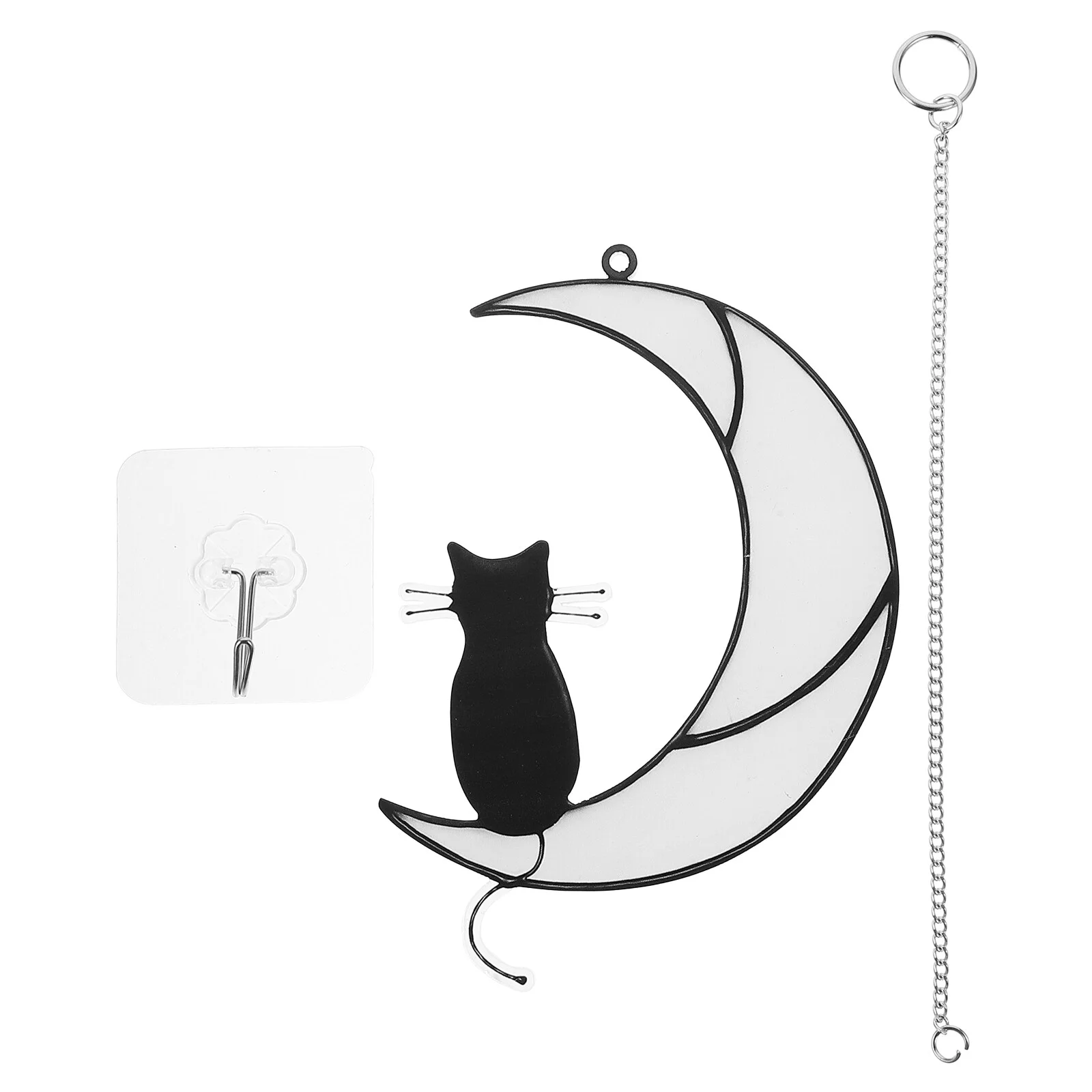 

Charm Wall Decor Office Women Home Cat Moon Hanging Ornament Lover Decoration