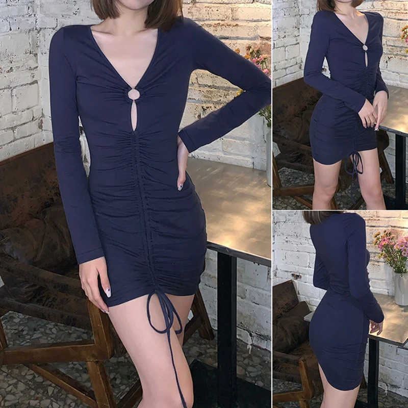 

Женская сумка с длинным рукавом и V-образным вырезом