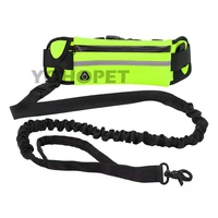pet owners waist bag dog walking rope high elasticity to prevent collision outdoor running tactics waist fashion dog leash