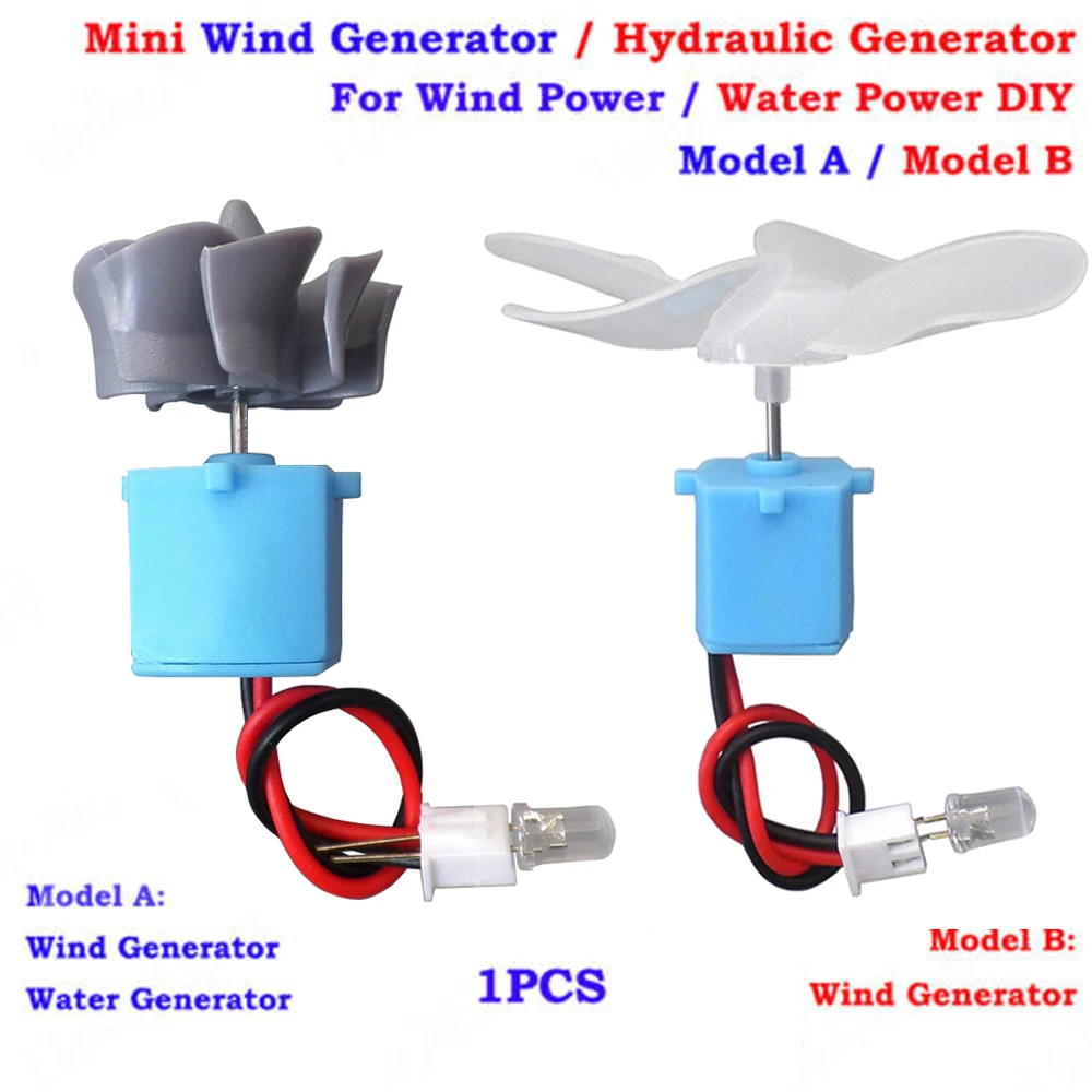 

1pcs Micro Wind Turbines Generator Hydraulic Wasser Generator Water Generator for AC Power Water Generator Teaching DIY Kit Test