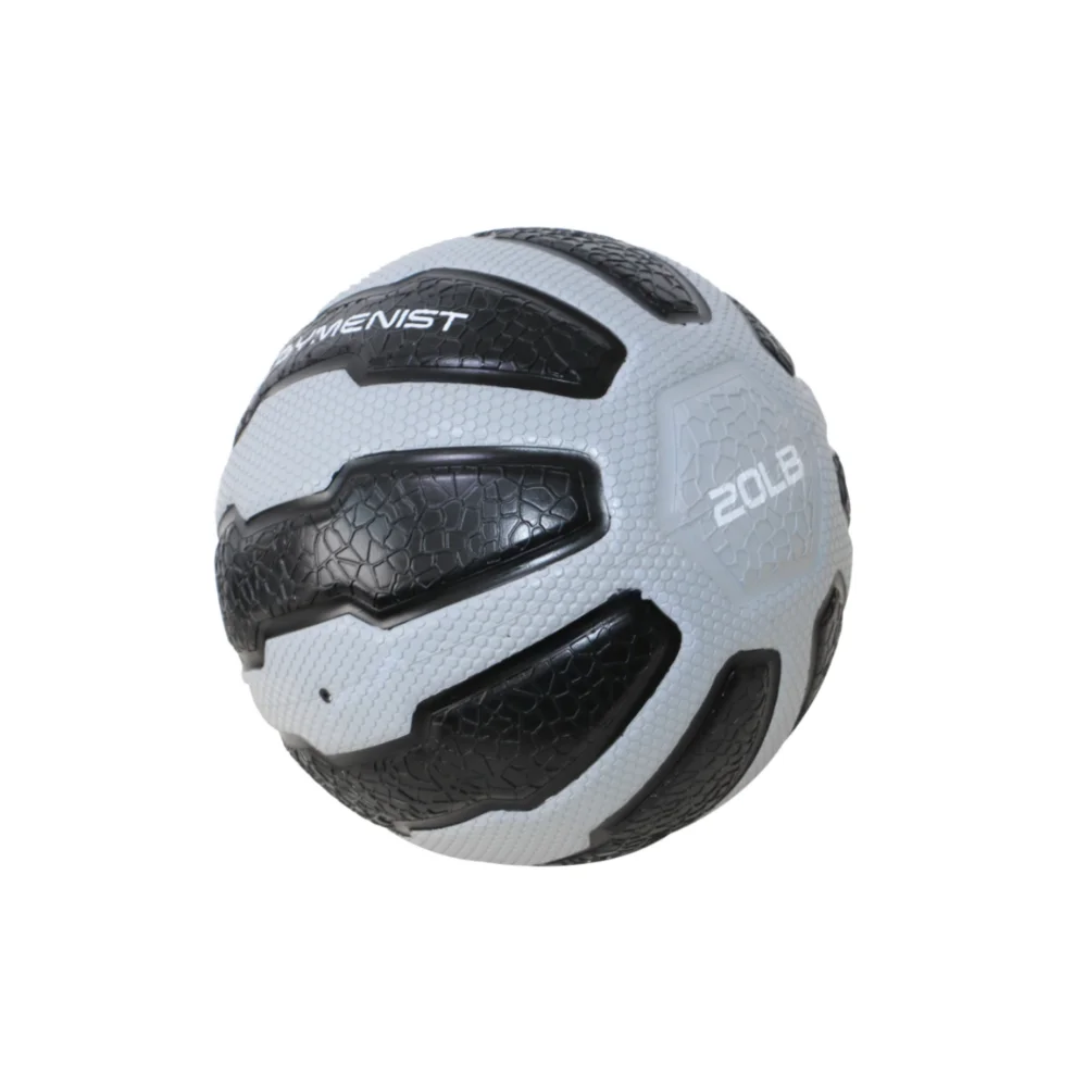 

Rubber Medicine Ball with Textured Grip, Available in 9 Sizes, 2-20 LB, Weighted Fitness Balls,Improves Balance and Flexibility