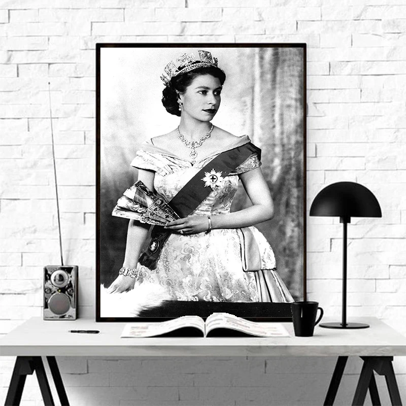 Современные художественные картины на холсте Постер и принты королевы Елизаветы