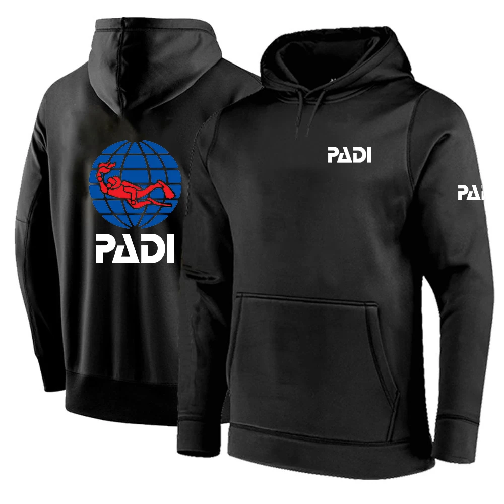 

Scuba driver Padi Logo 2022 Comfortable Customize Pullover Fleece Cotton Casual Hoodies Sweatshirts Decal Hip hop Coats
