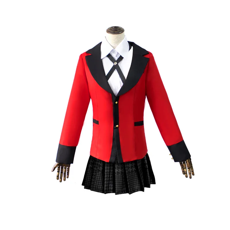 Косплей Костюм Аниме Kakegurui Jabami Yumeko косплей костюм на Хэллоуин Sayaka компульсивный