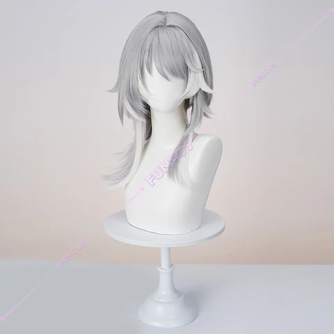 Honkai Star Rail Cipher Косплей Парик Серебристо-серые волосы Термостойкие парики для женщин Девочек Мужчин Chrysos Heirs Free Парик Кепка Карнавал