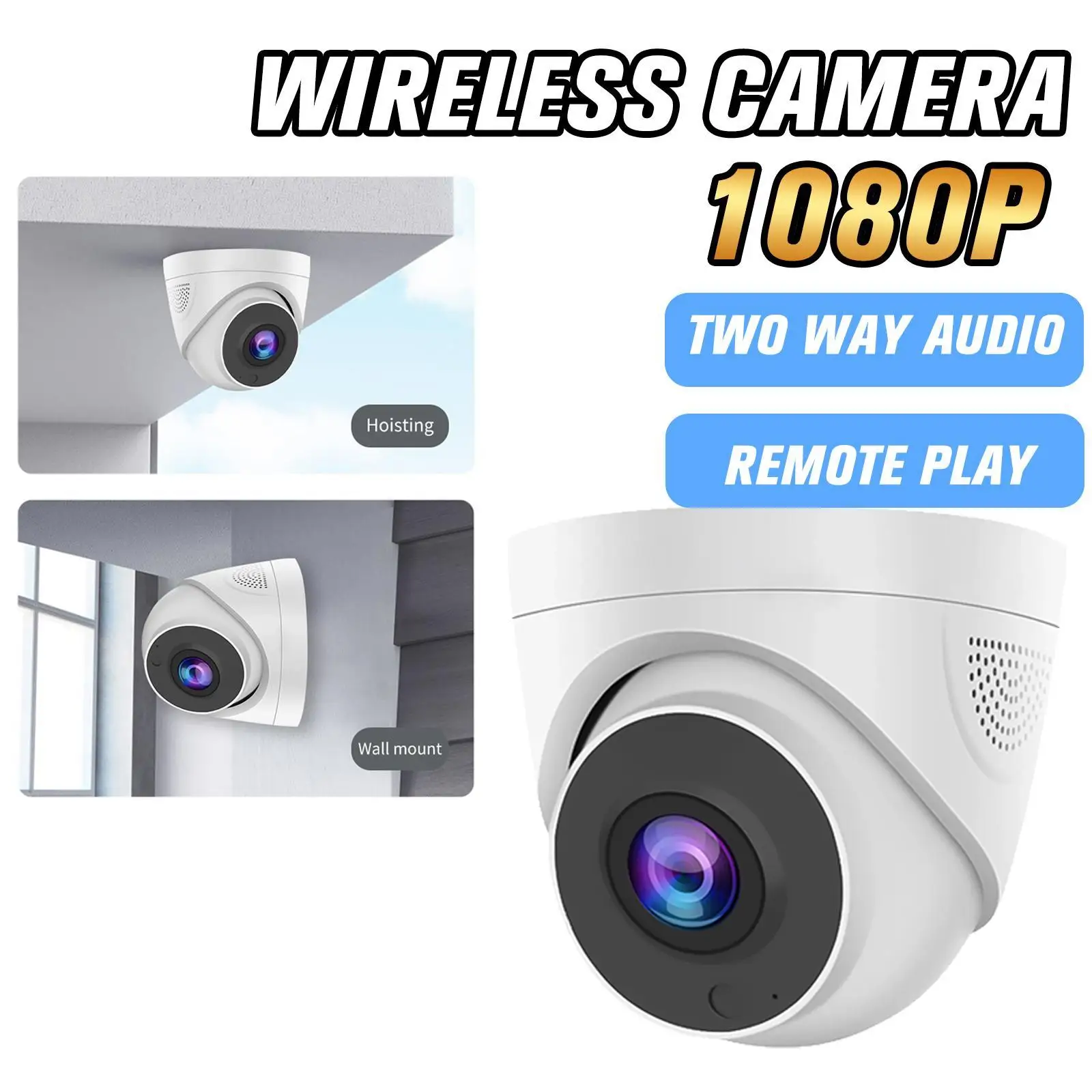 

Wireless Home Surveillance Video Cameras 360 Degree Wifi 1080p Hd Mini Camera Sensor Night Vision Camcorder Smart Home