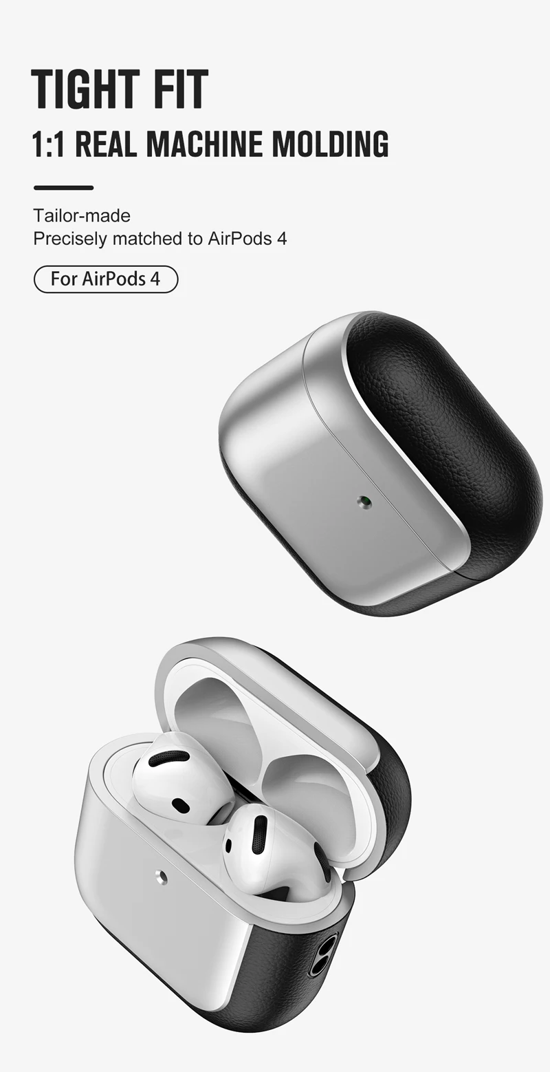 Роскошный защитный чехол для наушников Airpods 4-го поколения противоударный с