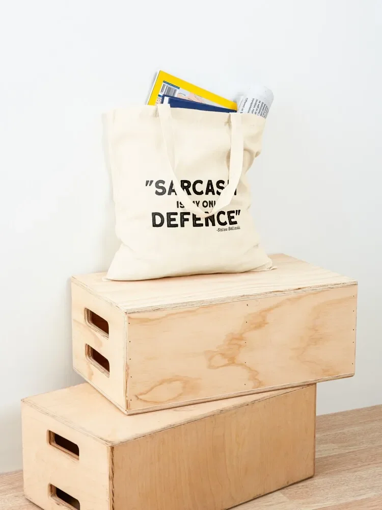 Сарказм – это моя защита. Сумка-тоут Teen Wolf Stiles Stilinski. Женская сумка. Холщовая