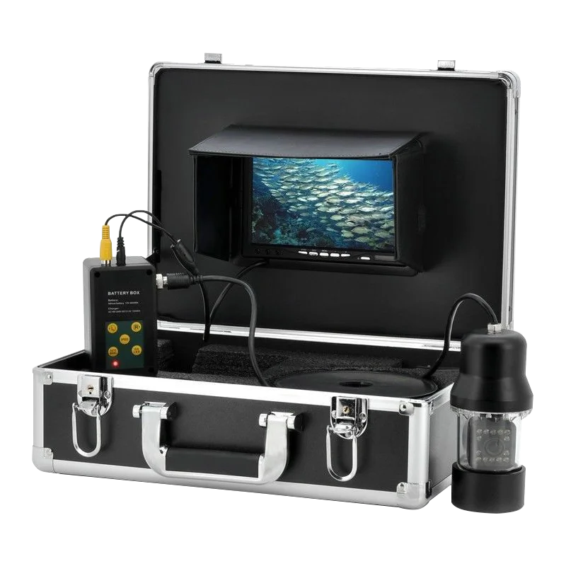 

Fish Finders 20M Cable 7 Inch Monitor Underwater Fishing Video Cameras 360 Rotation Fish Eye Cameras Used For Underwater Fishing