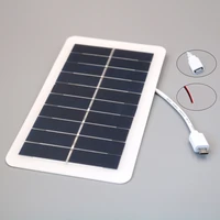 5v2w400ma solar panel battery charger usb output android terminal charging high efficiency travel phone boat portable panel