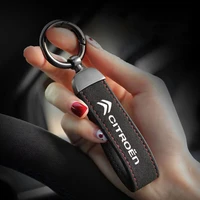 car key chain leather knitting rope keychain bedroom clip door card key rope for citroen c2 c4 c5 berlingo xsara picasso
