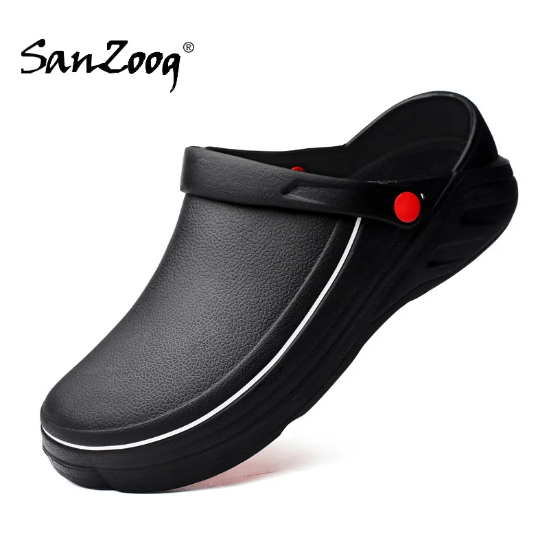 

Водонепроницаемые противоскользящие ботинки для шеф-повара, Женские Резиновые Сандалии, босоножки для больницы, ухода за ребенком