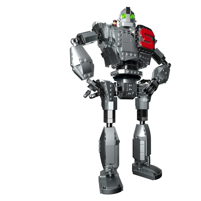 Buildmoc железные фигурки металлический гигантский робот MOC модель строительные