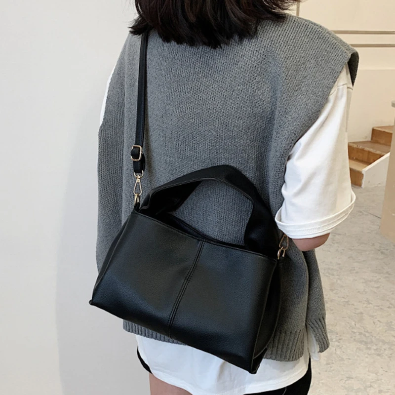 

Роскошная повседневная женская сумка-тоут, кожаные дамские сумочки высокого качества для женщин, большая уличная сумка на ремне через плечо, 2023