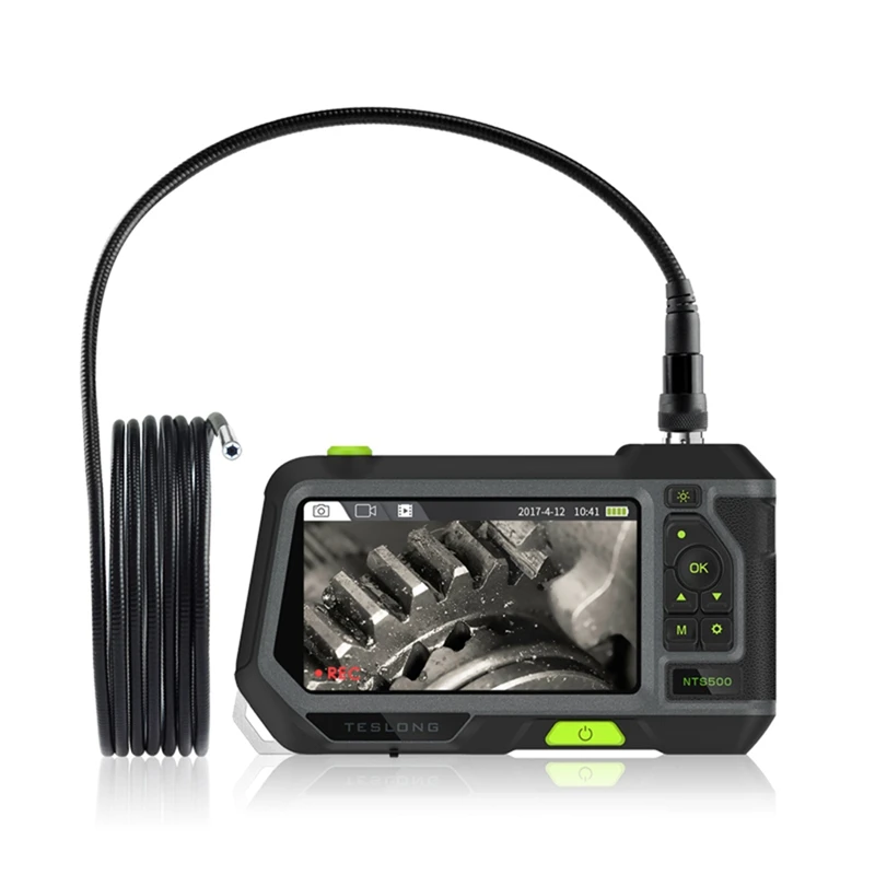 

Teslong NTS500 Endoscope Monitor With 5Inch IPS LCD Screen, Industrial Borescope With 9.8FT Gooseneck Probe 5.5Mm