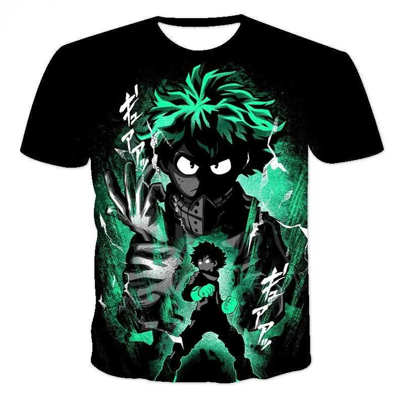 

My Hero Academia Boku No Hero Academia 3D Print T Shirt Men Women Children Anime Streetwear Short Sleeve Boy Girl Kids Tops Tee