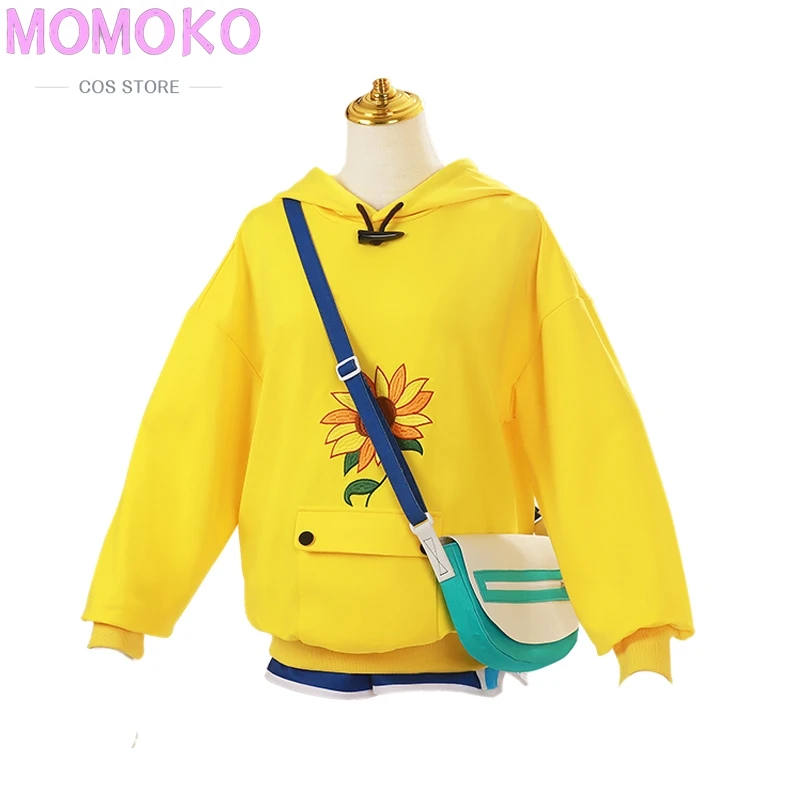 Аниме Wonder Egg Priority Ohto Ai костюмы для косплея толстовка желтый пуловер с подсолнухом
