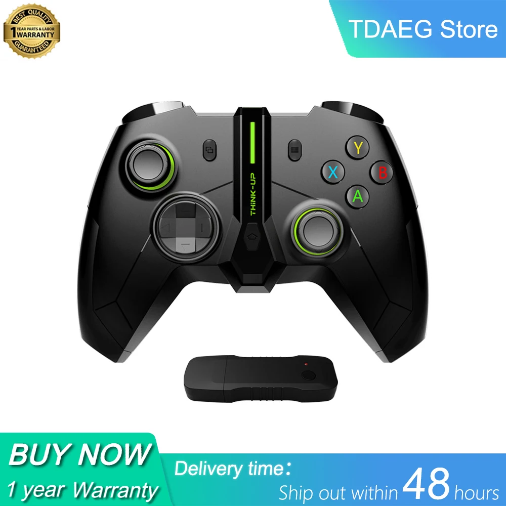 

2.4G Wireless Gamepad Joystick 6 Axis Gyro Double Vibration Game Controller For Xbox One Series X/S/PC/Windows/Android/PS3