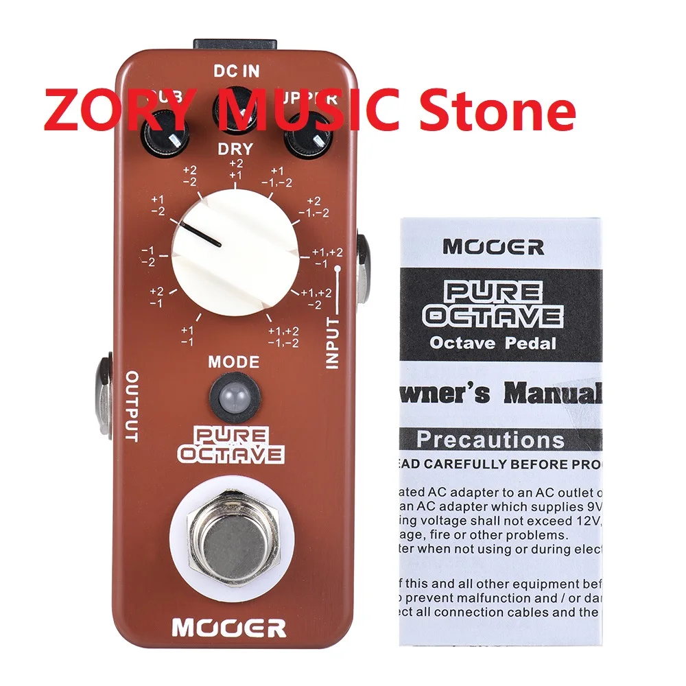 

MOOER PURE OCTAVE гитарная педаль мини Octave гитарная педаль для создания эффектов 11 Octave True Bypass полностью металлические аксессуары