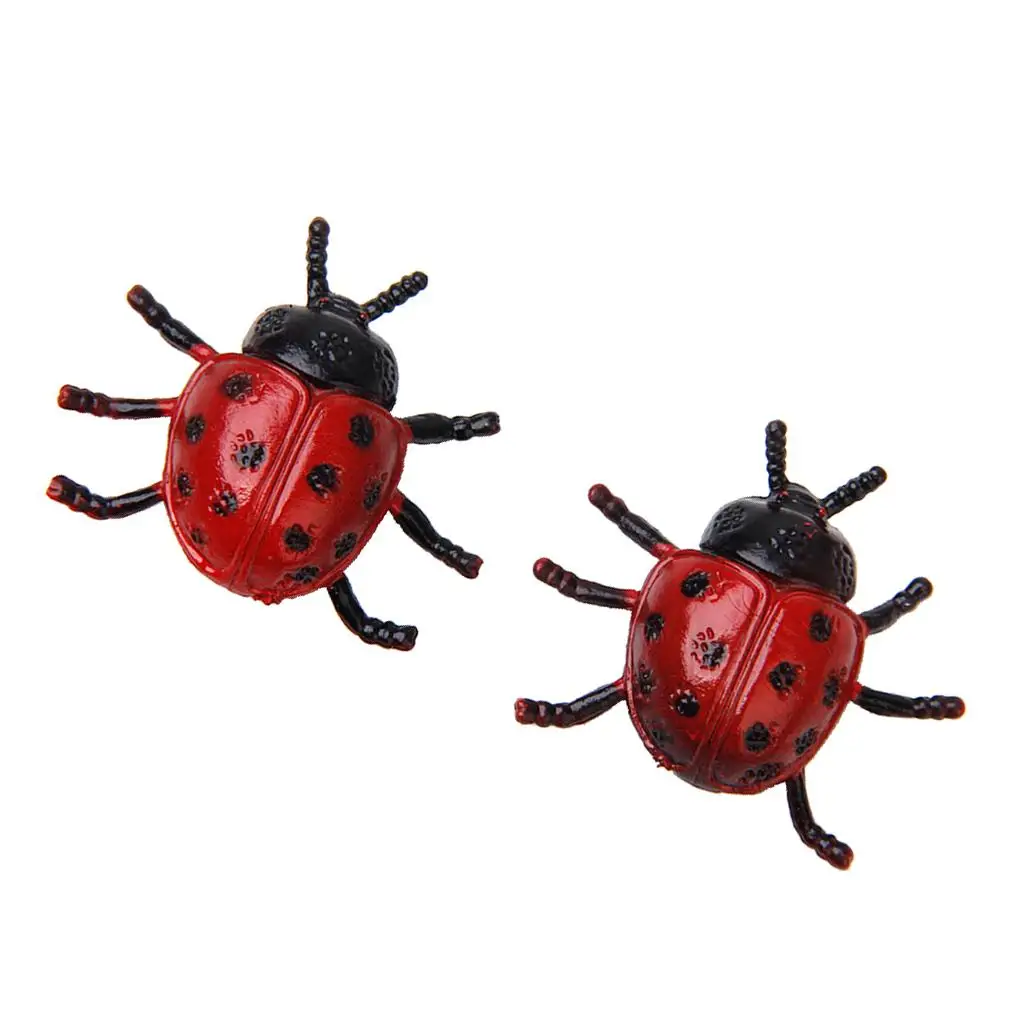 2 шт. Coccinella Septempunctata игрушка насекомое животное милое детское украшение дома
