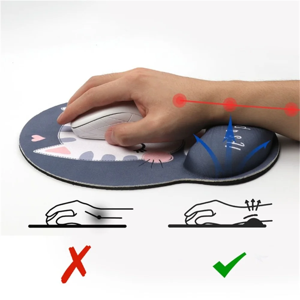 Набор из пены с эффектом памяти подставка под запястье и коврик для мыши