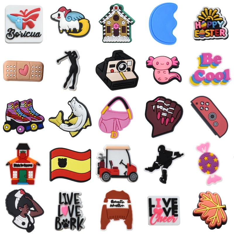 

Детские украшения для джинсов, новые булавки, летние дизайнерские булавки для Croc, очаровательные женские украшения для Crocs, рождественские ...