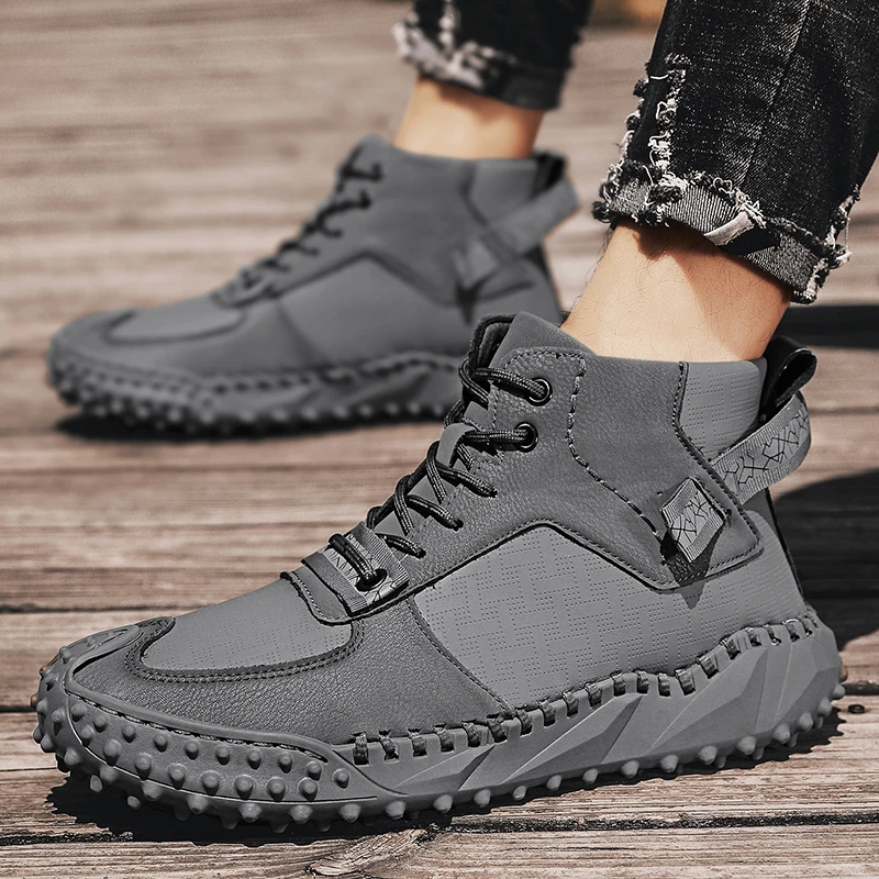 Fall Golf Training Shoes Men's Outdoor Walking Shoes Men's Nailless Comfort Golf Sneakers Men's Size 46 Non-Slip Golf Shoes