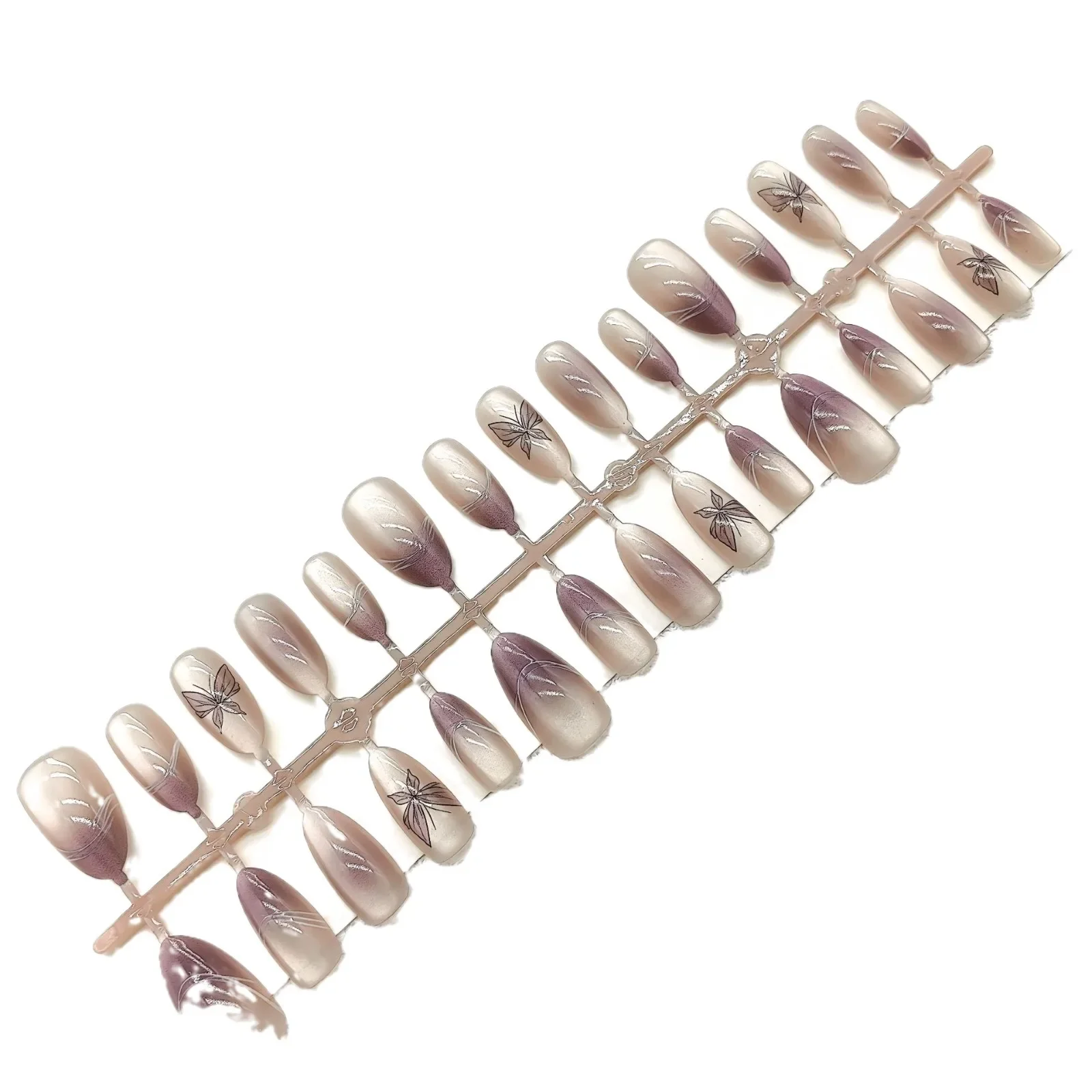 Носимые стикеры ручной работы для дизайна ногтей искусственная терапия бабочка