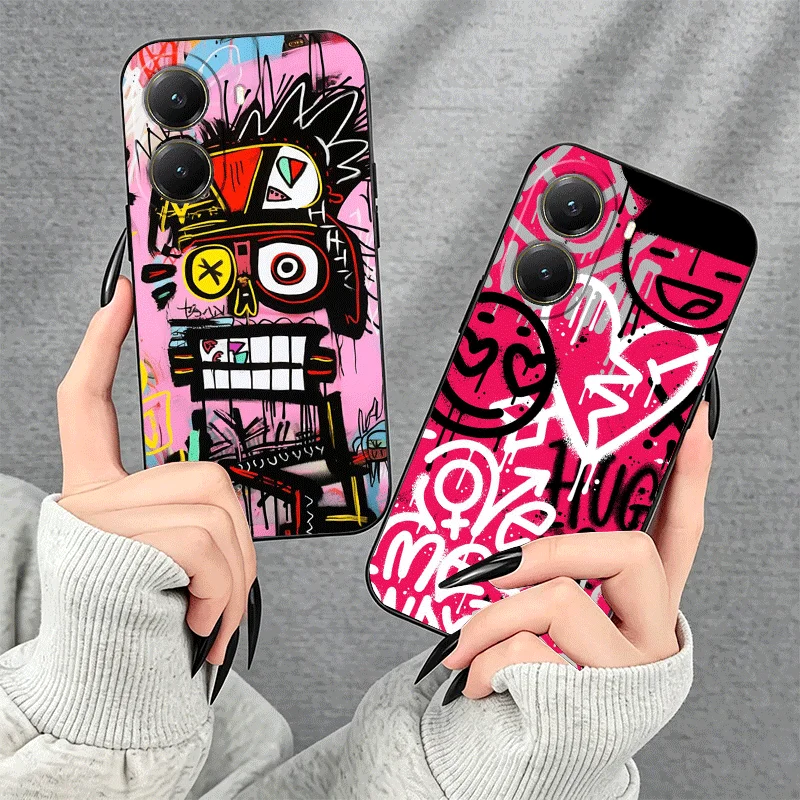 Фото Чехол для телефона с граффити-дизайном для Xiaomi Poco X7 X8 Pro Max M8 M7 F8 X6 X5 X3 M7 M6 F7 Redmi 15C 15 14C 13C 15T 17T с узором Co №3