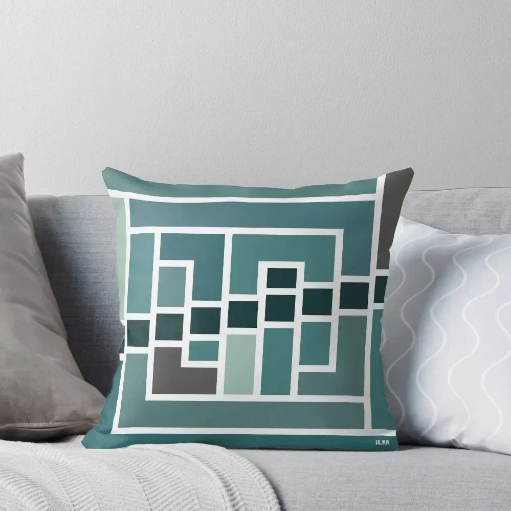 ИЛКА 1007 - Квадратное море. Декоративная подушка Роскошная наволочка декоративная