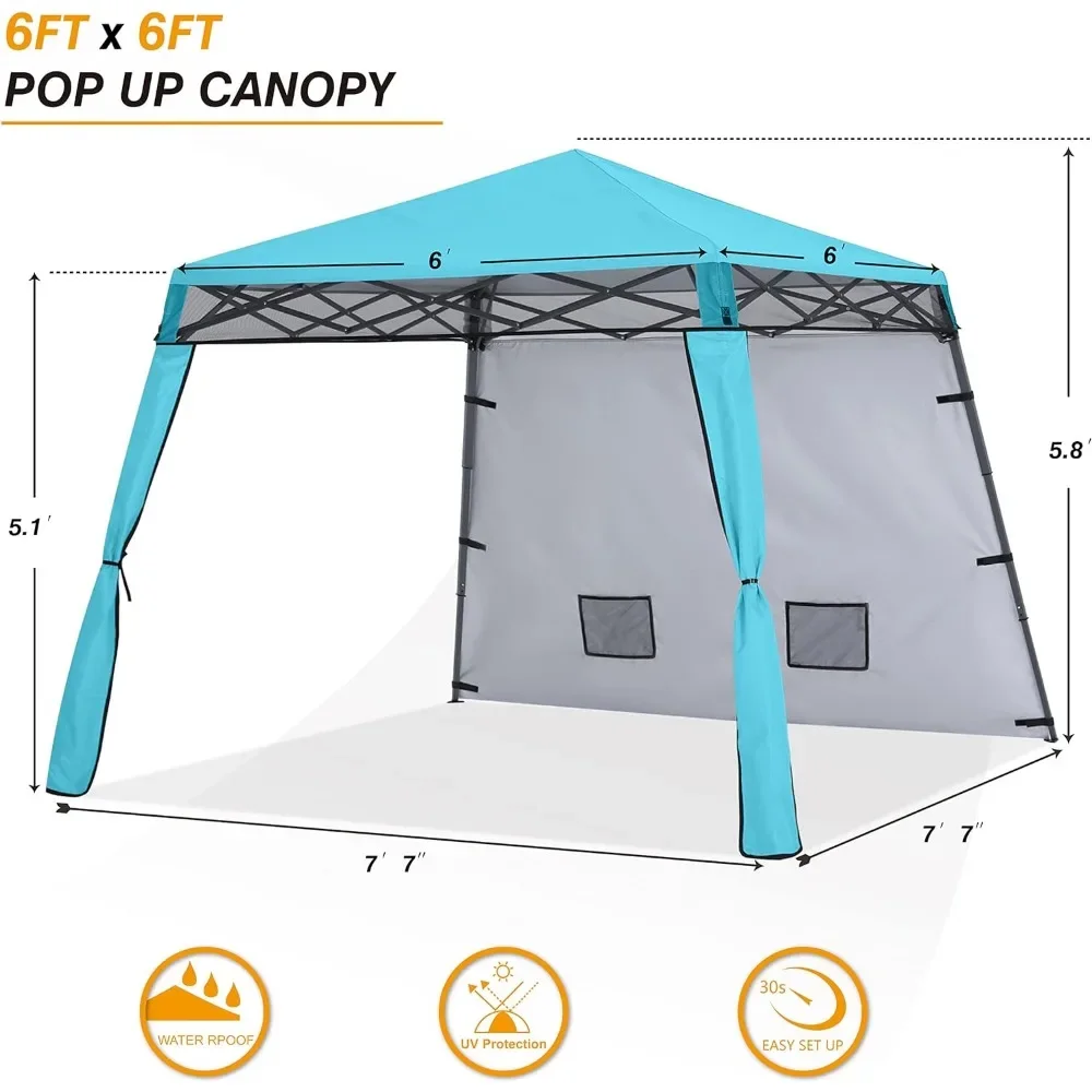 Компактный Легкий Рюкзак навес защита от солнца 8x8 Выдвижной наклонная нога