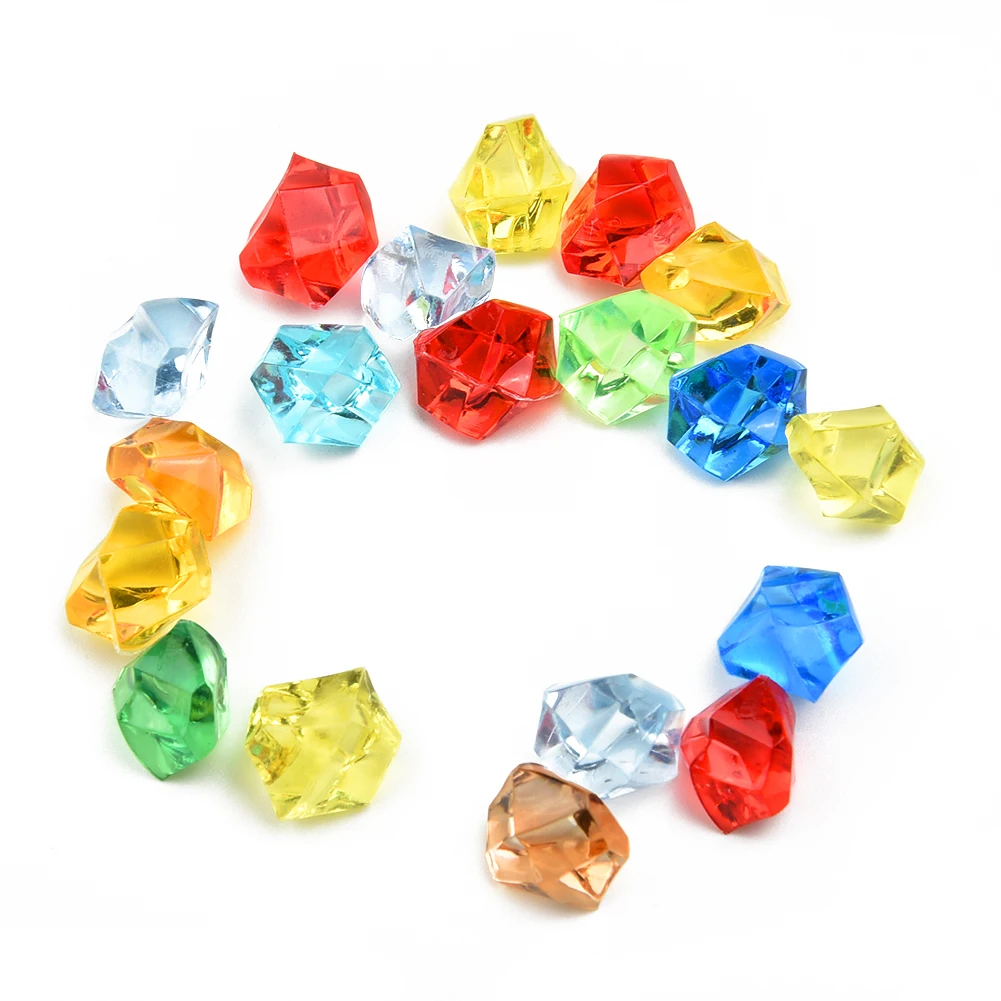 

Crystals Home DecorPlastic Gems Ice Grains Colorful Small Stones Children Jewels Acrylic Gems Crystal Decoration Home