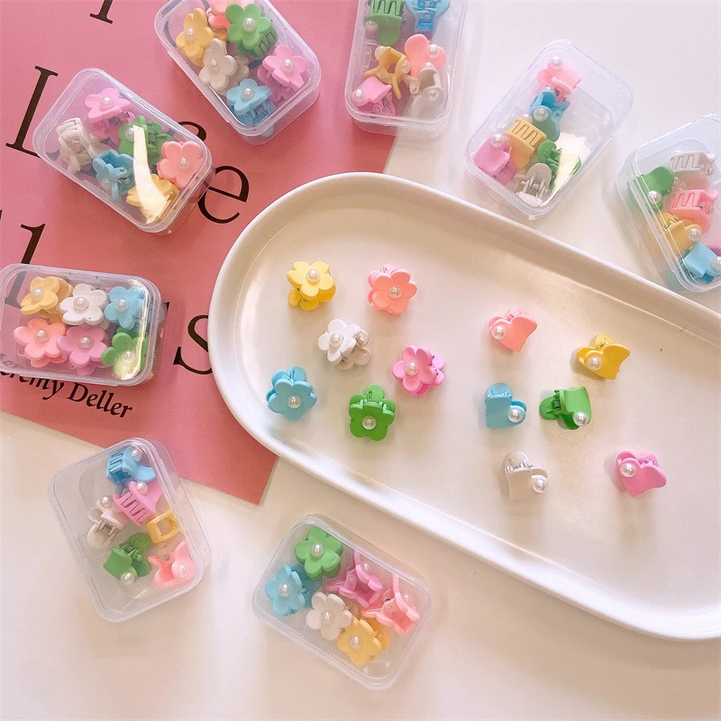 Love Flower Pearl Side Hair Accessories Clip Safe And Harmless Hair Clip For Kids