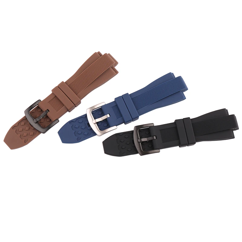 Аксессуары для часов, мужской ремешок для часов, совместимый с Michael Kors MK8184 8729 9020 8759, выпуклый силиконовый ремешок, спортивная пряжка для ремня (art.: 3920db93b36ed) - 3920db93b36ed