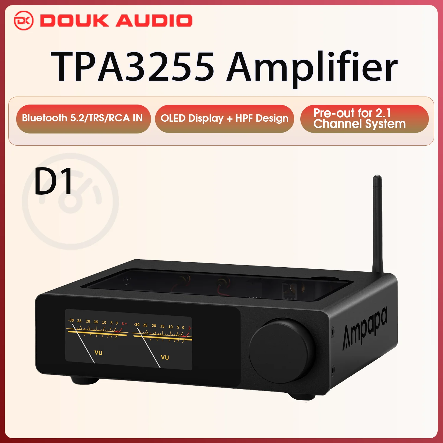 Douk Audio Ampapa D1 Bluetooth усилитель