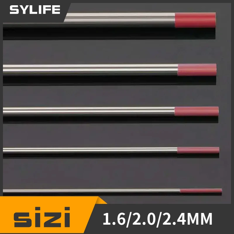 

10 Pieces 175MM x 4.0MM WT20 Red Tig 2% Thoriated Welding Tungsten Electrode