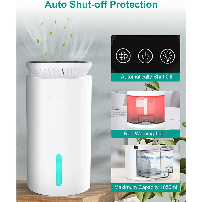 

Dehumidifiers 560 Sq Ft Quiet Dehumidifier With Color Light Remove Humidity In Basement Bedroom Bathroom EU Plug