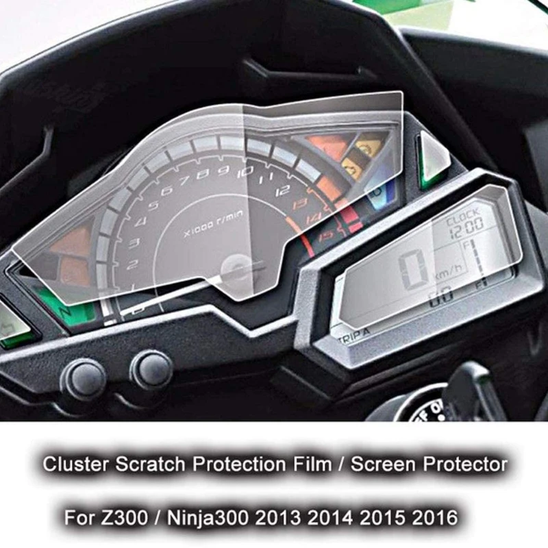 

For Kawasaki Z300 Ninja300 EX300 Z250 2013 2014 -2016 Motorcycle Accessories Cluster Scratch Protection Film Screen Protector