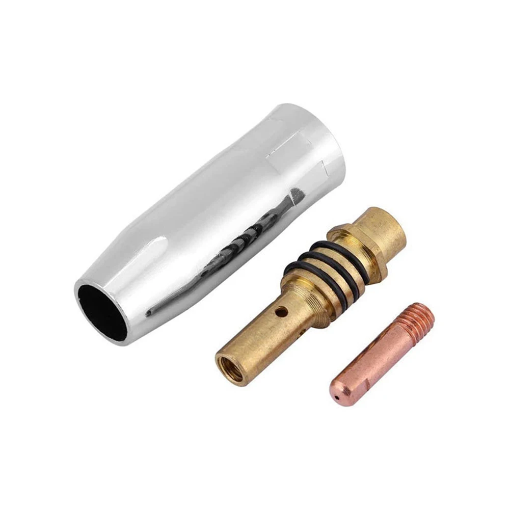 

14 Pcs MIG/MAG Welding Torch Gas Nozzle M6 0.8 Mm Metal Replacement Accessories For Power Welding Soldering Equipment Parts