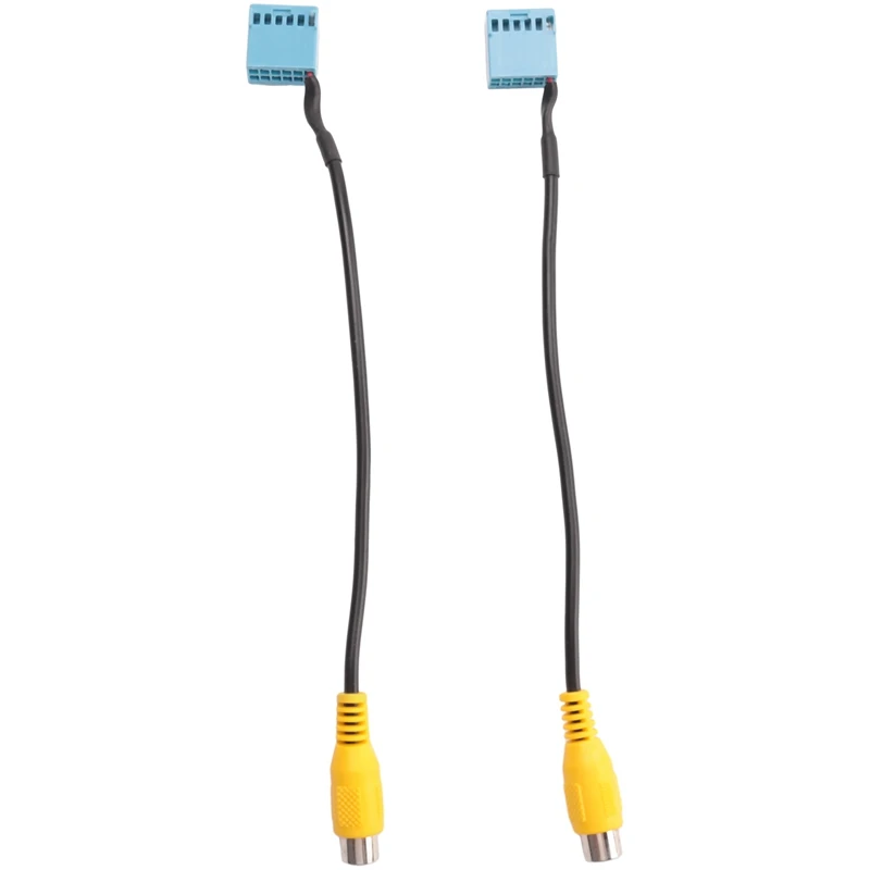 2 шт. автомобильная камера заднего вида RCA видеокамера конвертируемый кабель для