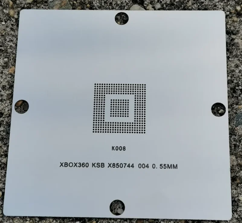 Трафарет для реболлинга BGA процессора XBOX360 графического CSP HANA GPU-B CPU-A01
