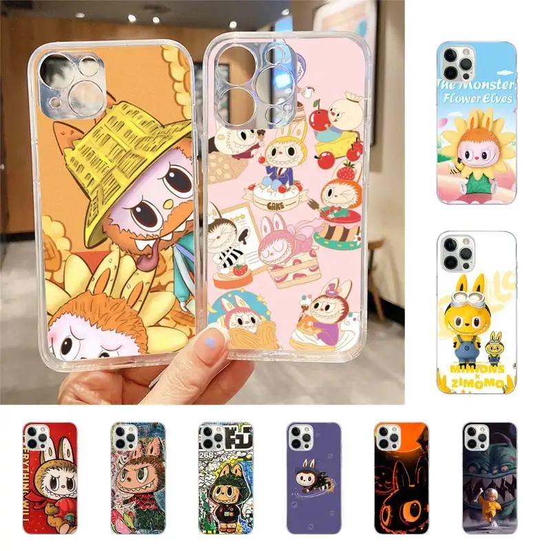 

Cute Labubu Graffiti Art Phone Case For Iphone 7 8 Plus X Xr Xs 11 12 13 Se2020 Mini Mobile Iphones 14 Pro Max Case