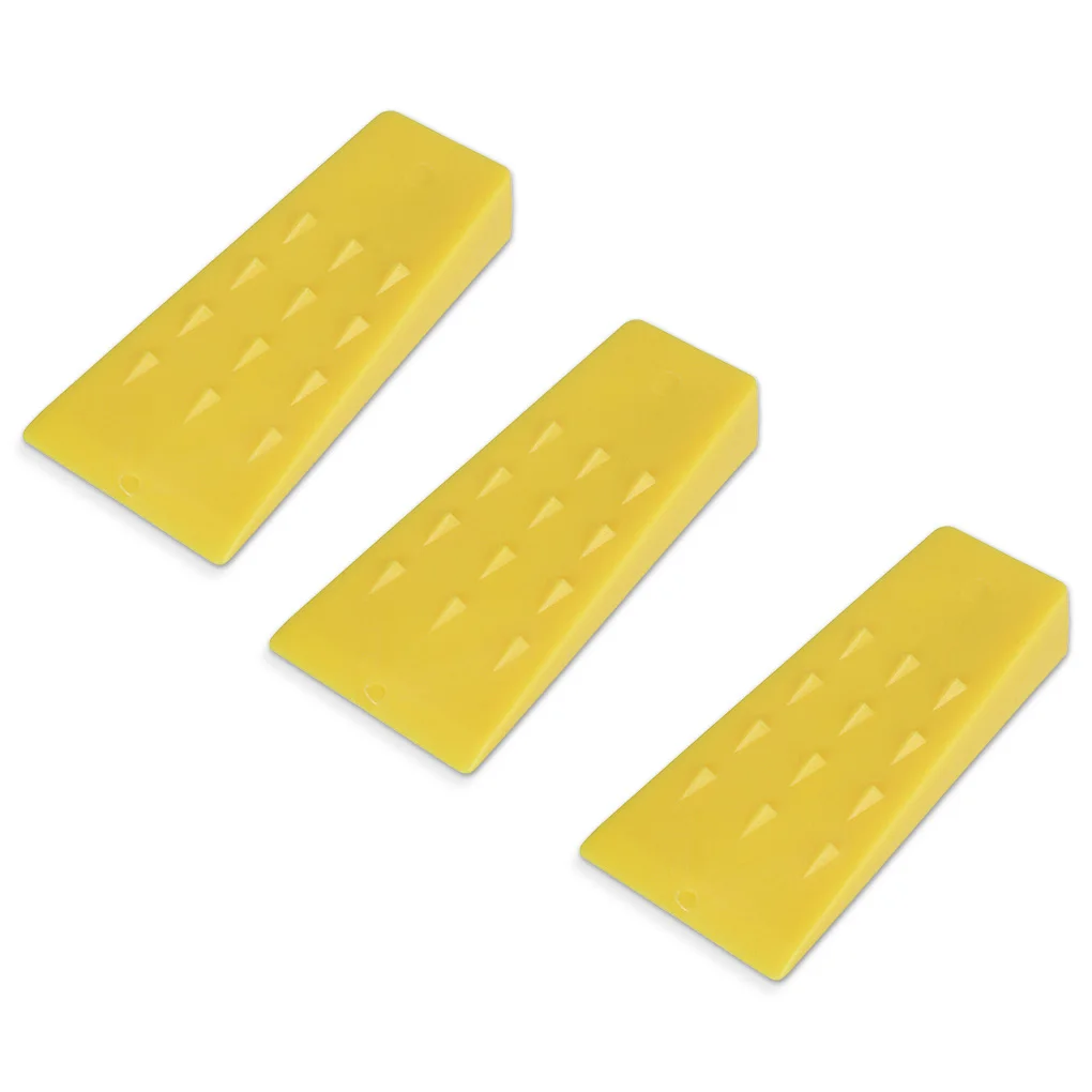 

Pack of 3 Felling Wedges Plastic Portable Tree Wood Logging Felled Chock Chainsaw Replaceable Accessories Gifts