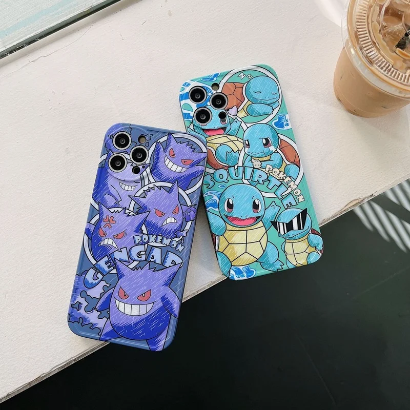 Чехол для телефона Pokemon Gengar 2022 Iphone13promax аниме силиконовый чехол Iphone 12 11 Pro Max Xsmax Xs Xr X