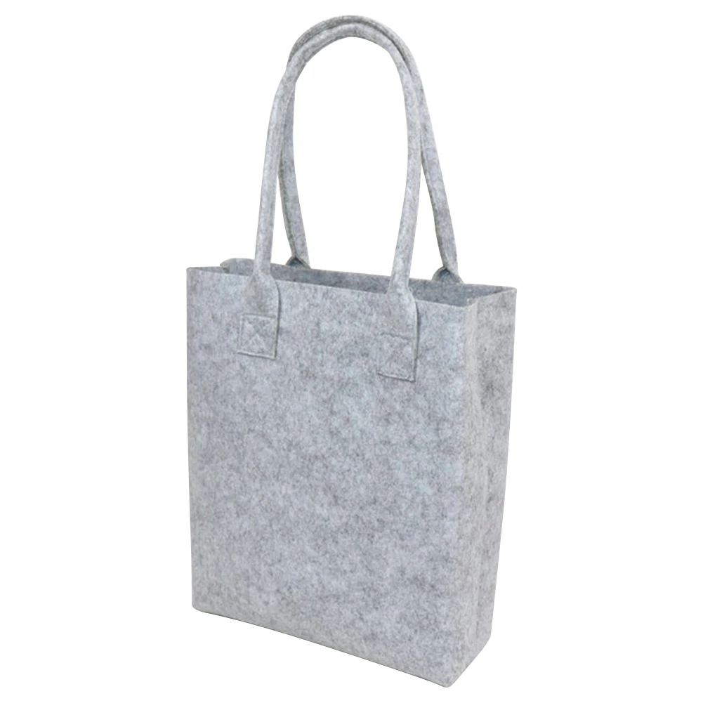 

Felt Storage Bags Solid Color Handbag Portable Reusable Small Portable Washable Travel Bag Wedding Party Favor