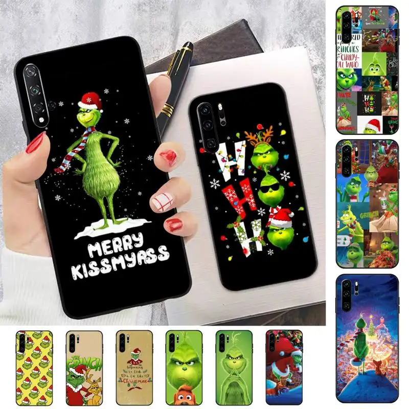

FHNBLJ Christmas green monster Phone Case for Huawei P30 40 20 10 8 9 lite pro plus Psmart2019