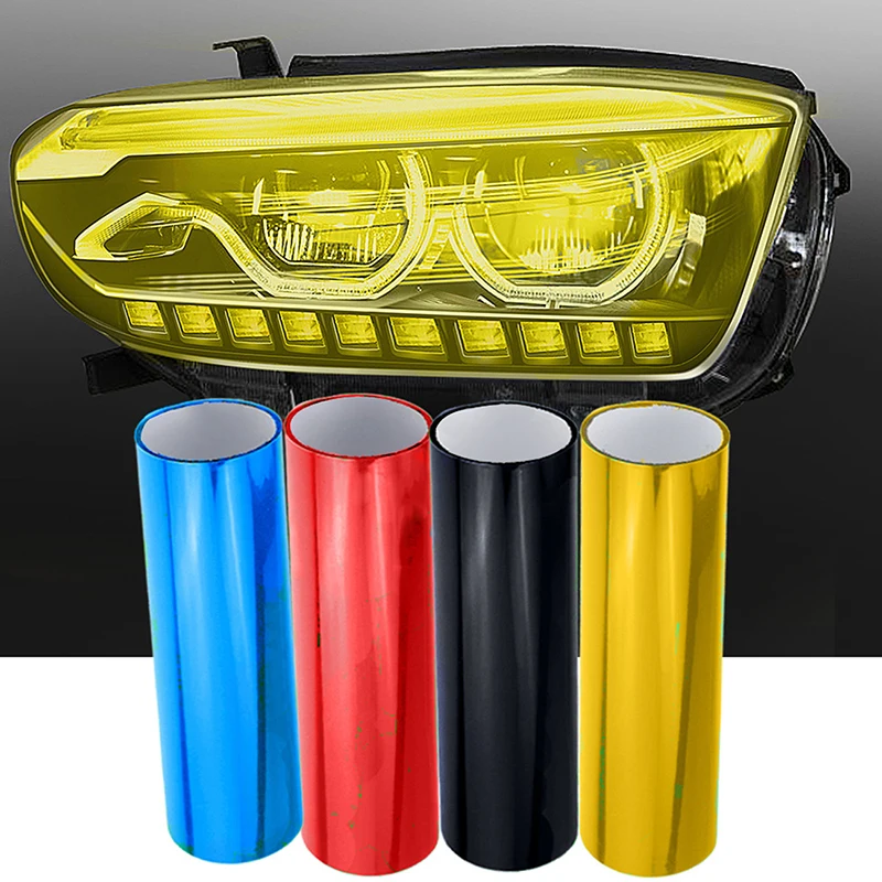 

30X200CM Car Headlight Taillight Tint Vinyl Styling Waterproof Protective Vinyl Film High Quality For Any Car Light Sticker